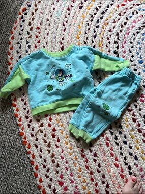 Toy Story Kids Light Blue & Lime Space Crew Matching Set